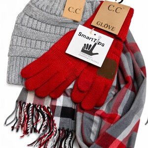 🎄C.C Holiday Cozy Chic 3-Piece Winter Accessory Set 🎄